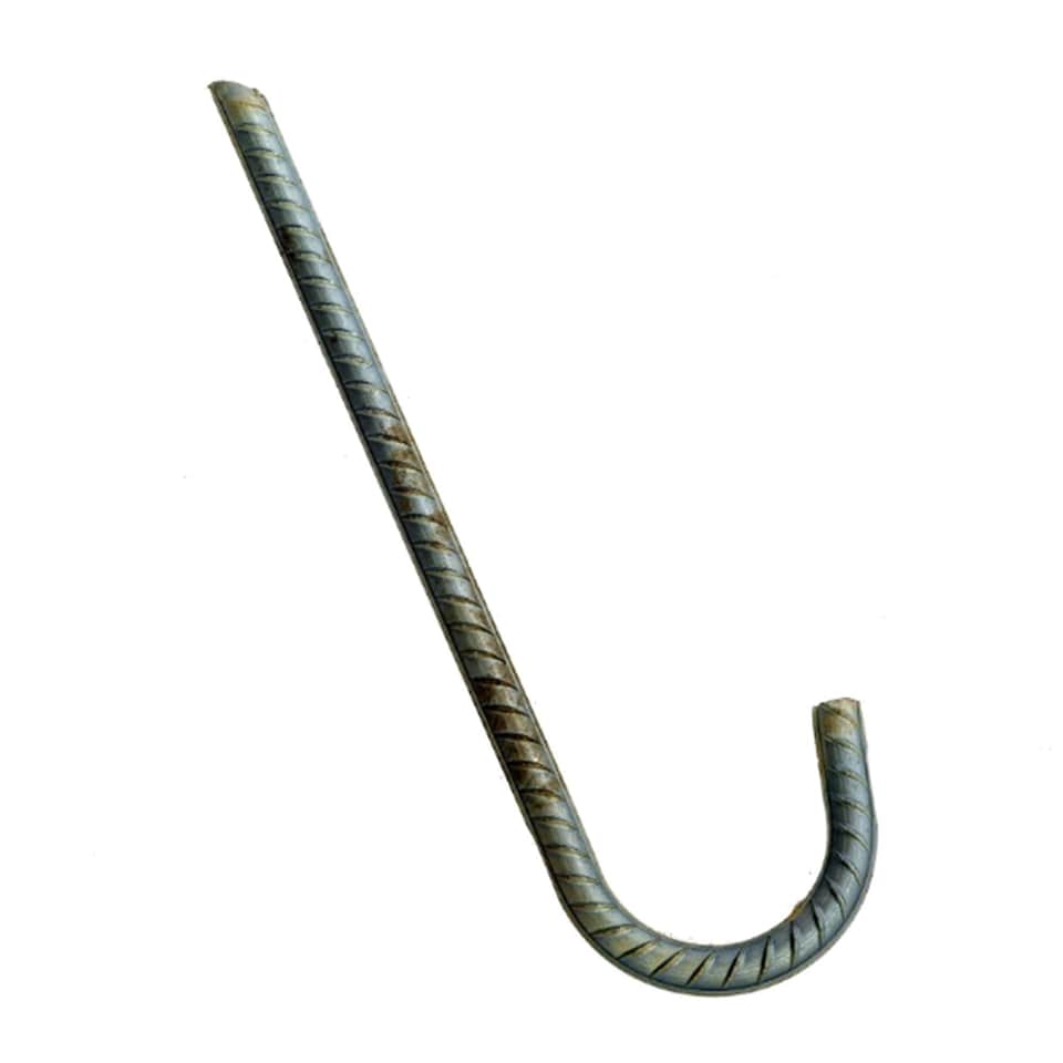 image 1 of 8x Galvanised Steel Ground Stakes Rebar Tent Pegs Garden Pins Anchors - 12 Inch | Silver