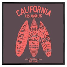 California surf (Picutre Frame) Black | XL