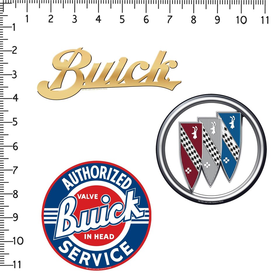 image 1 of Buick Deluxe Logo Stickers (Pack of 50) - Multicoloured - One Size