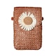 image 2 of Solis Adult Unisex Rattan Style Carry Bag - Tan - One Size Brown
