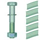 image 1 of M16 (16mm) x 90mm High Tensile Tow Bar Ball Fixing Bolts Washers + Nuts 50 Pack