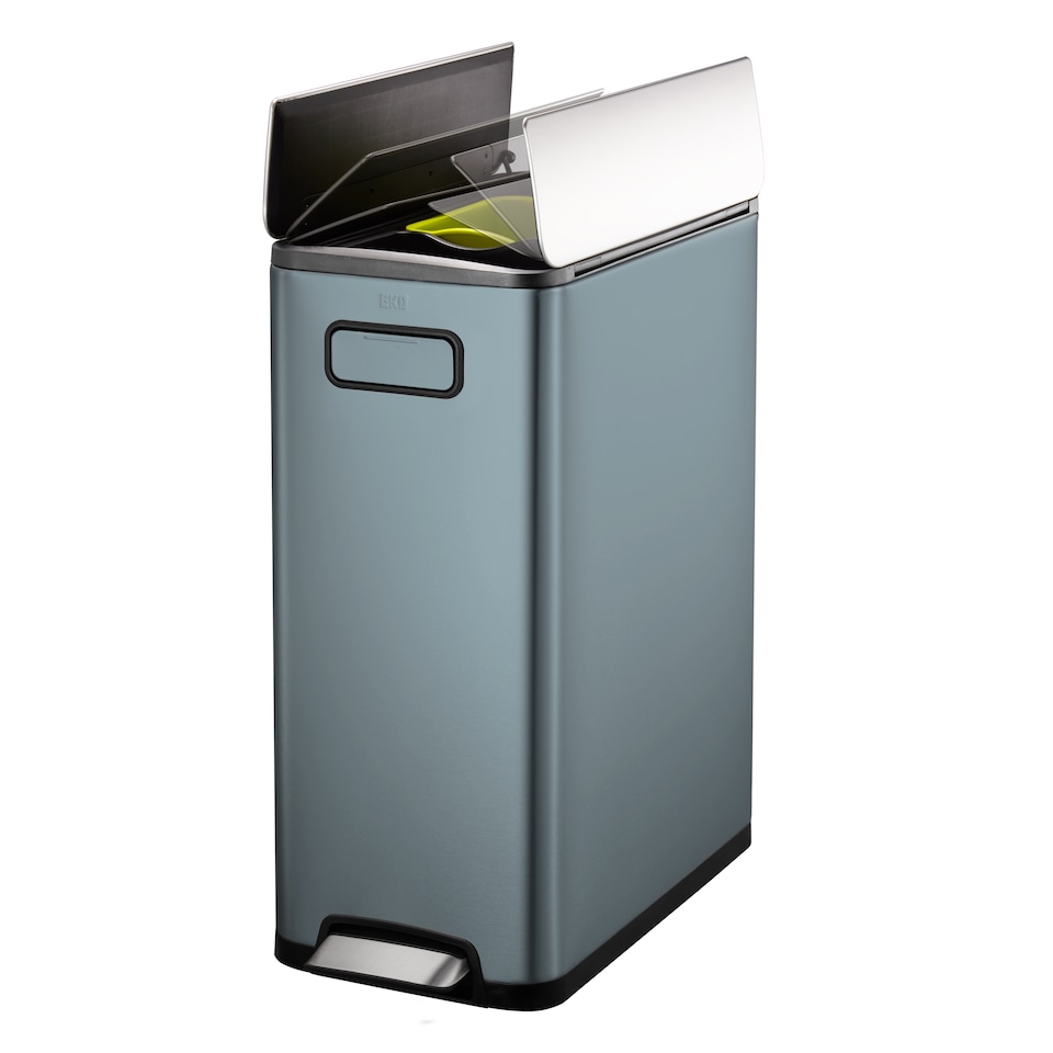 image 1 of Ecofly Recycling Bin 20+20L | Blue | Titanium Blue | 40L