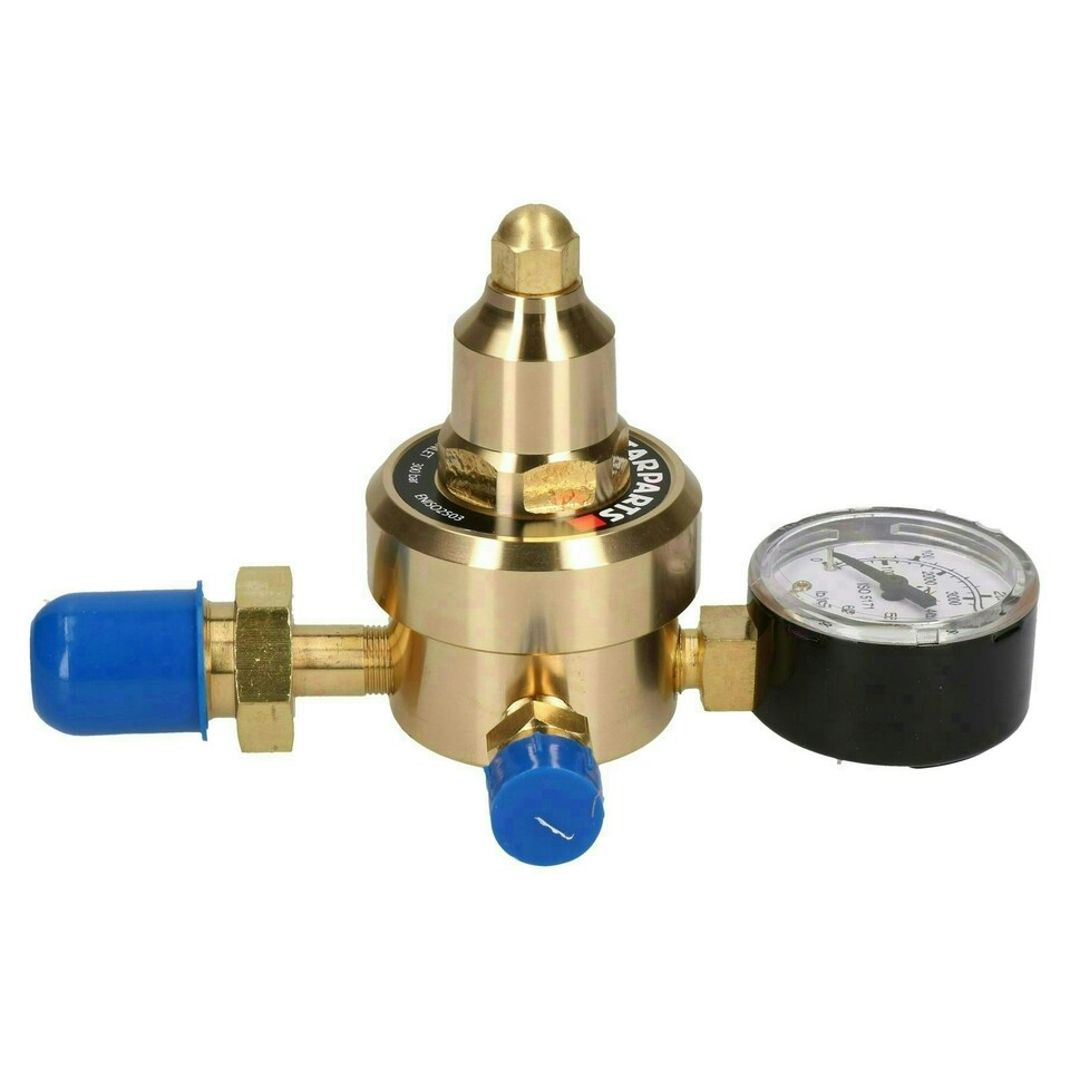 image 1 of Argon Regulator Single Stage 1 Gauge Pre-Set Gas Bottle 4 Bar Welding Welder