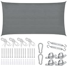 Sun Sail Sonny, UV Protected, Water-Resistant and Anti-Tear | Grey | grey | 2 x 4 m | 1