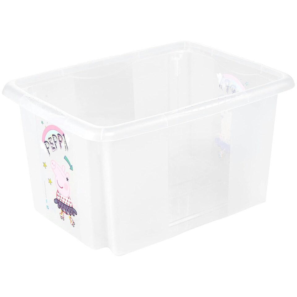 image 1 of Keeeper Peppa Pig Storage Box with Lid 15 Litre Transparent