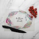 image 2 of Follow Your Heart Glass Chopping Board | Multi