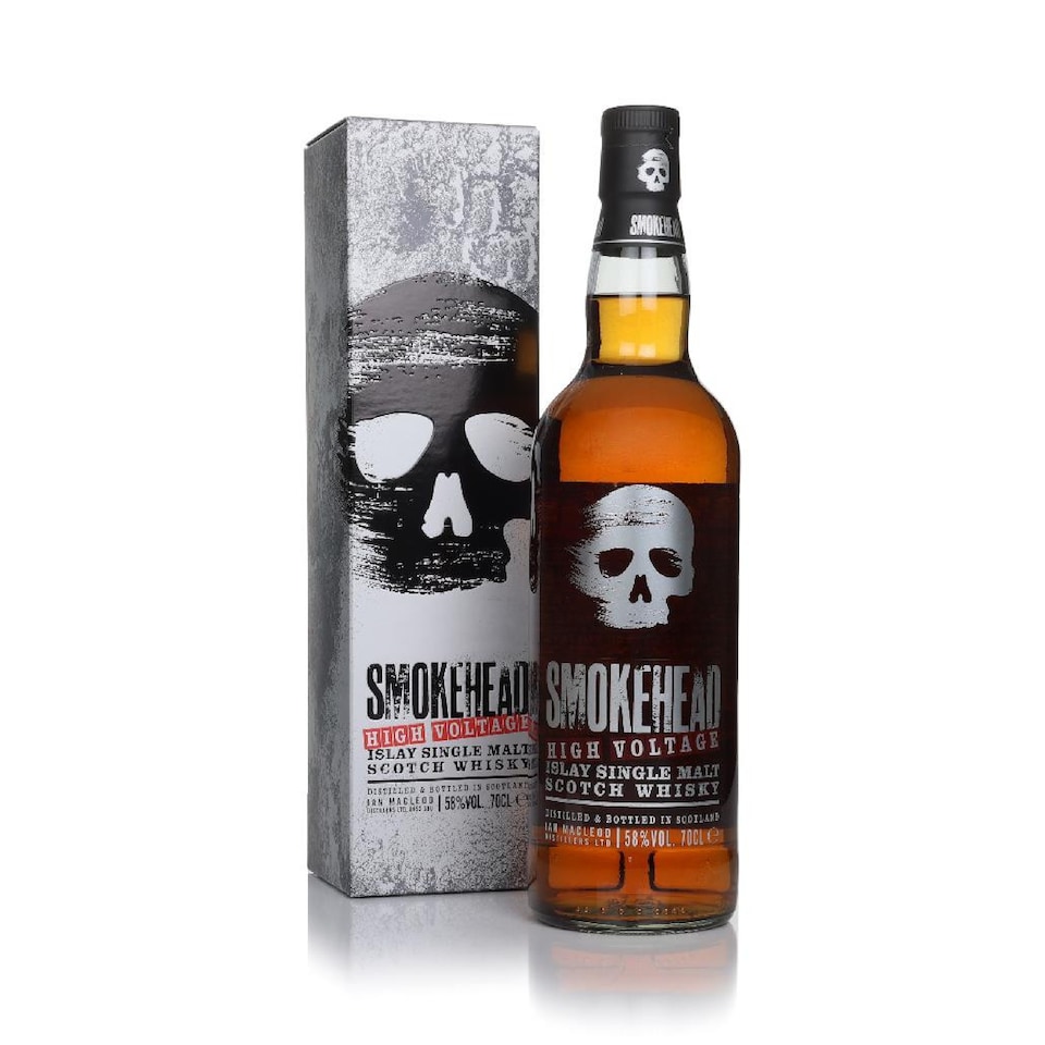 image 1 of Smokehead - High Voltage Islay Single Malt Scotch Whisky | Multi | Peaty, Maritime, Vanilla, Caramel, Oily Campfire Smoke, Earth, Pepper, Coastal, Sea Spray, Rock Pools, Biscuity Sweetness | 1