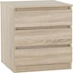 image 7 of Pair of Malvern 3 Drawer Bedside Tables Black