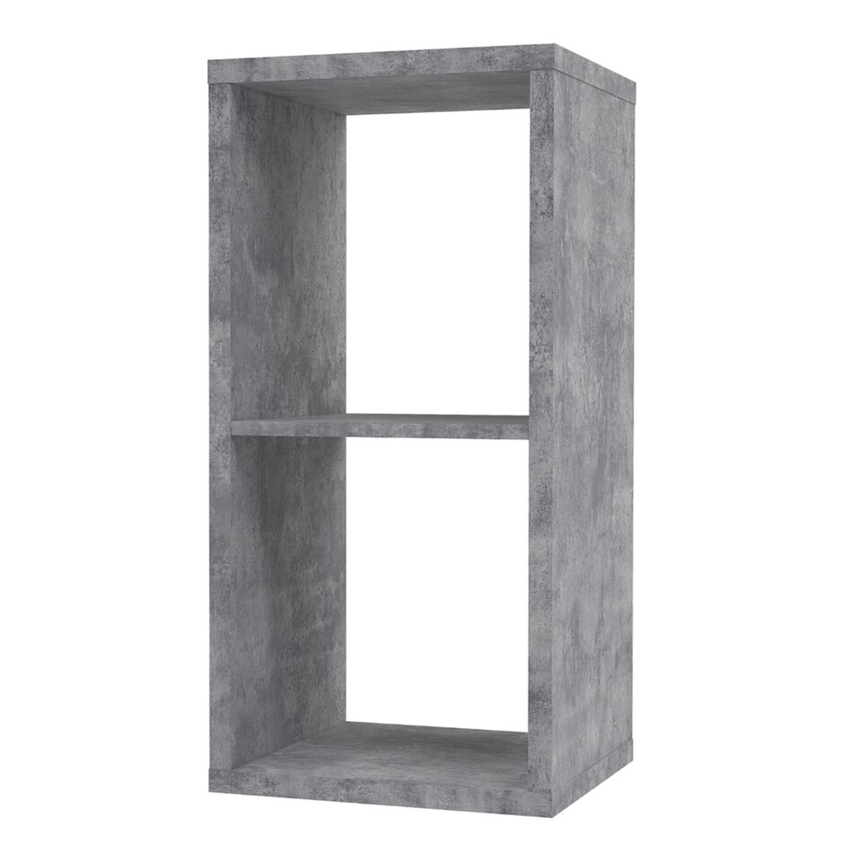 image 1 of Mauro 1 Shelf Storage Unit in Concrete Grey