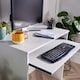 image 9 of Computer Desk PC Laptop Table Home Office Study Workstation | Grey