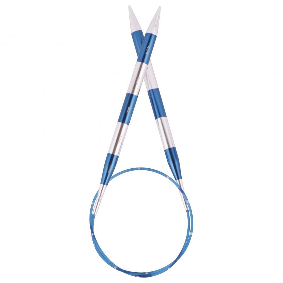 KnitPro Smart Stix: Knitting Pins: Circular: Fixed: Blue: 60cm x 3.50mm in Blue