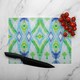 image 2 of Ethnic Style Modern Scarf Glass Chopping Board | Multi