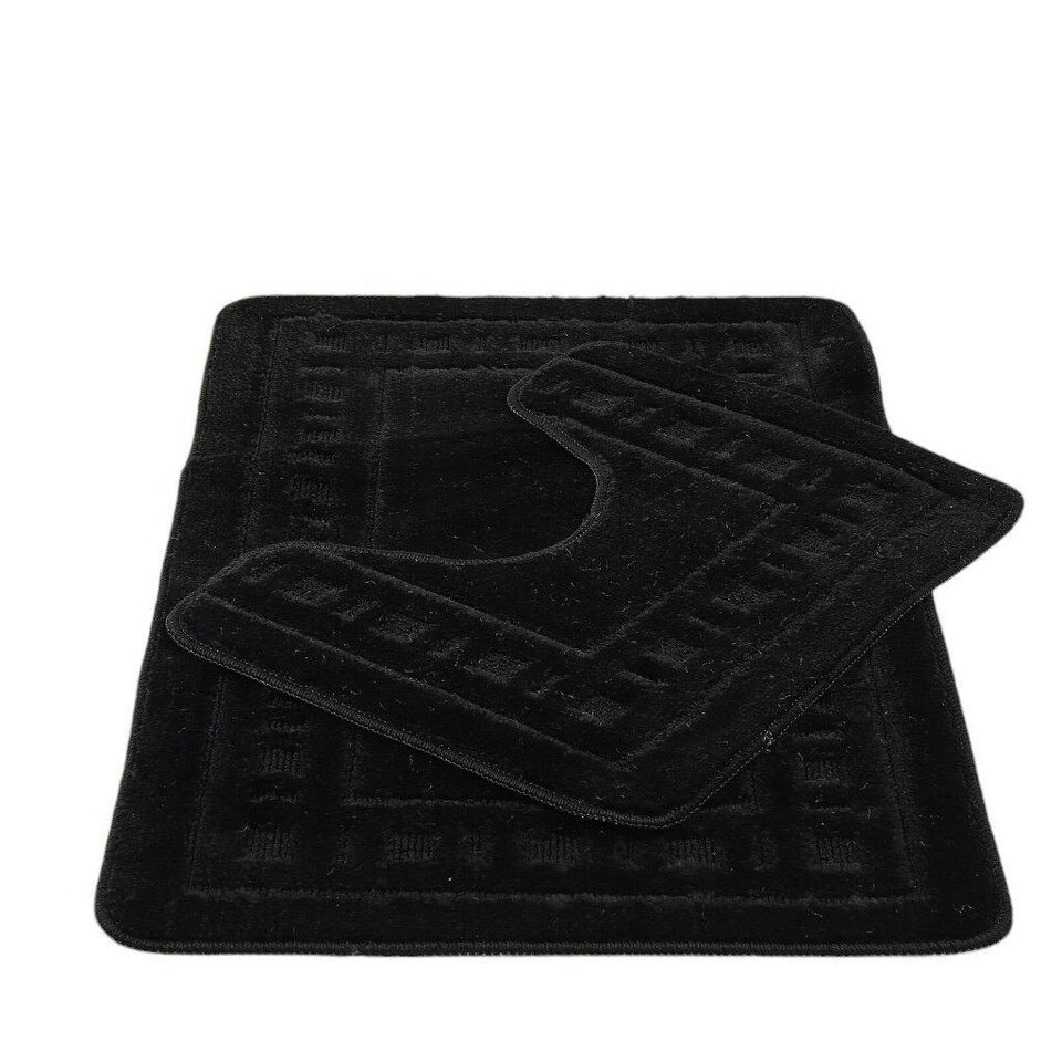 image 1 of Diem Black 2pc Bath Sets