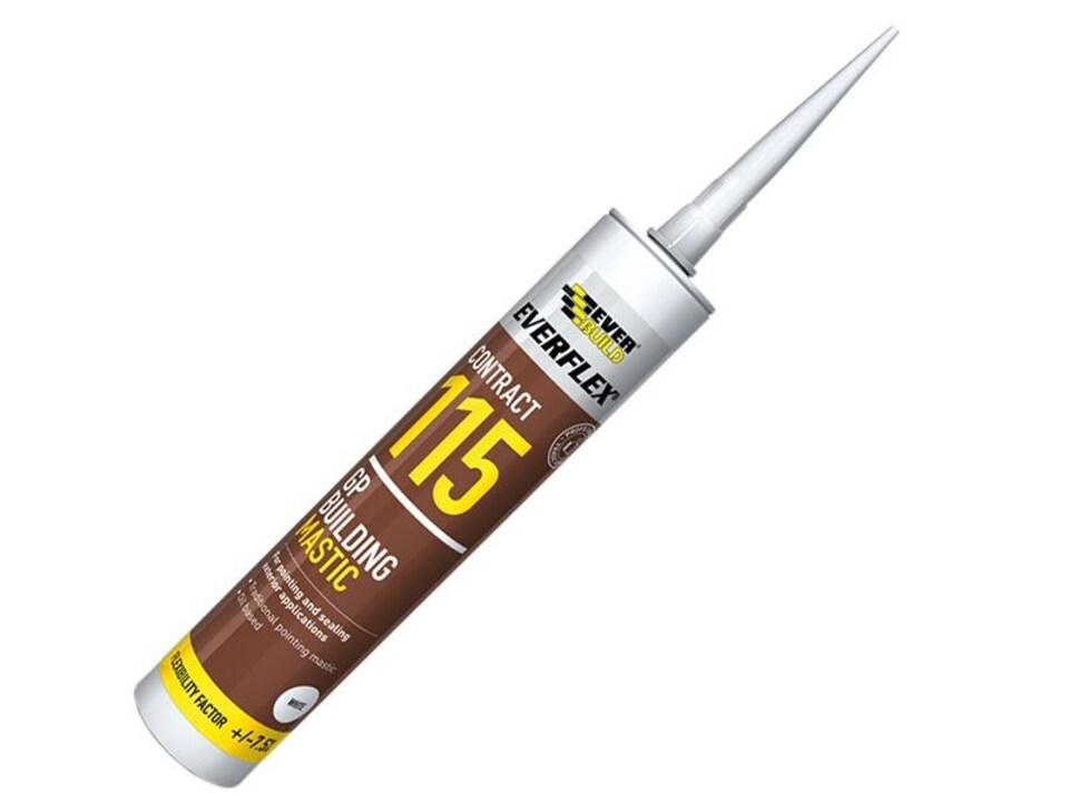 image 1 of Everbuild Sika - Everflex 115 General Purpose Building Mastic White 285ml
