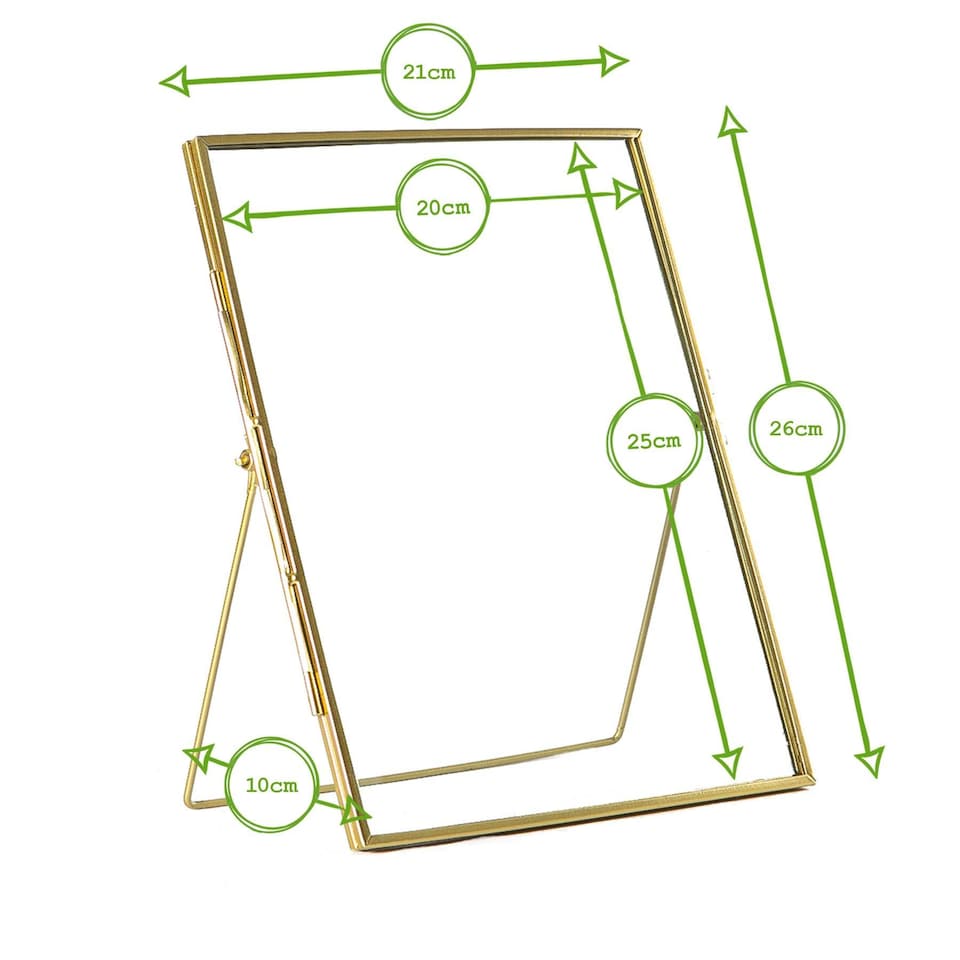 image 1 of Nicola Spring Standing Metal Photo Frame - 8" x 10" - Rose Gold