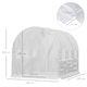 image 3 of Outsunny 3 x 2 x 2m Polytunnel Green House w UV-resistant PE Cover, Green