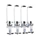 image 1 of Oypla 4 Bottle Wall Mounted Spirit Drink Dispenser Bar Shot Measurer Optics