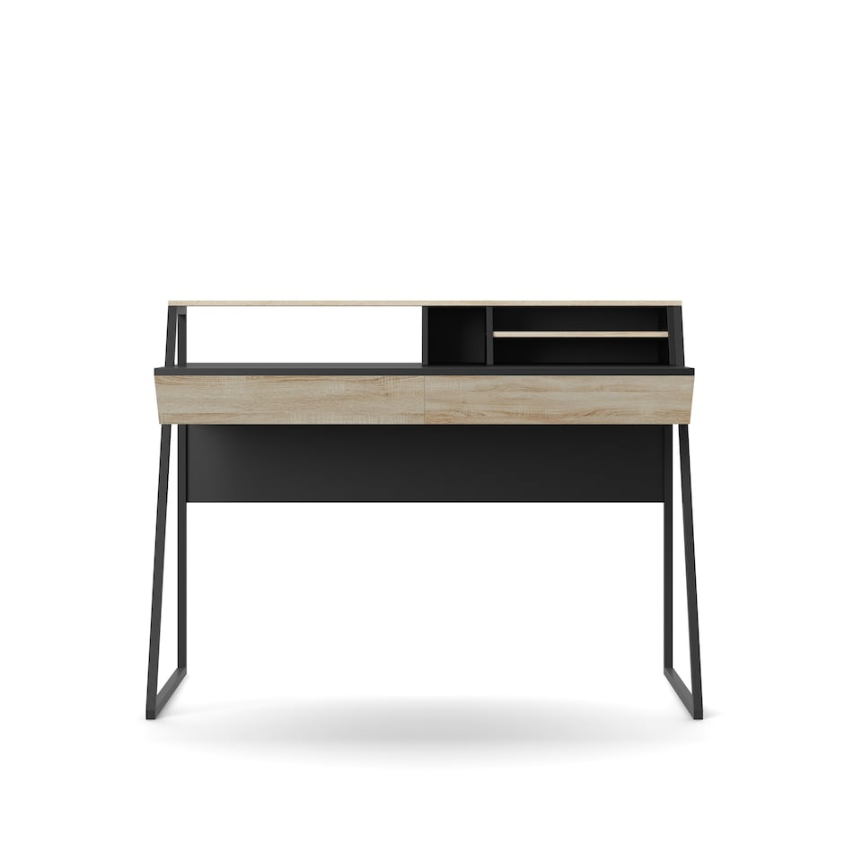 image 1 of Salcombe desk in black oak light
