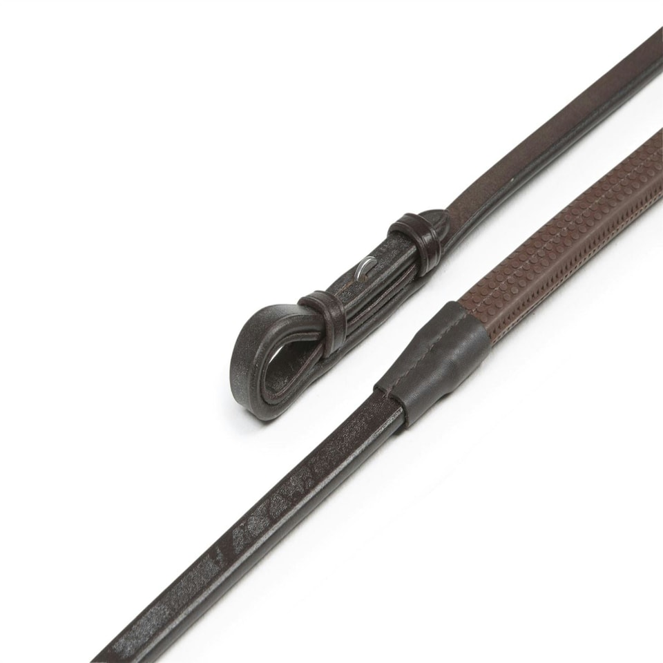 image 1 of Shires Aviemore Rubber Covered Reins Brown | Size: 54X7/8 Inch
Colour: H.Brown