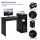 image 5 of Yaheetech Computer Desk Laptop Table w/Drawer & Shelves | Black