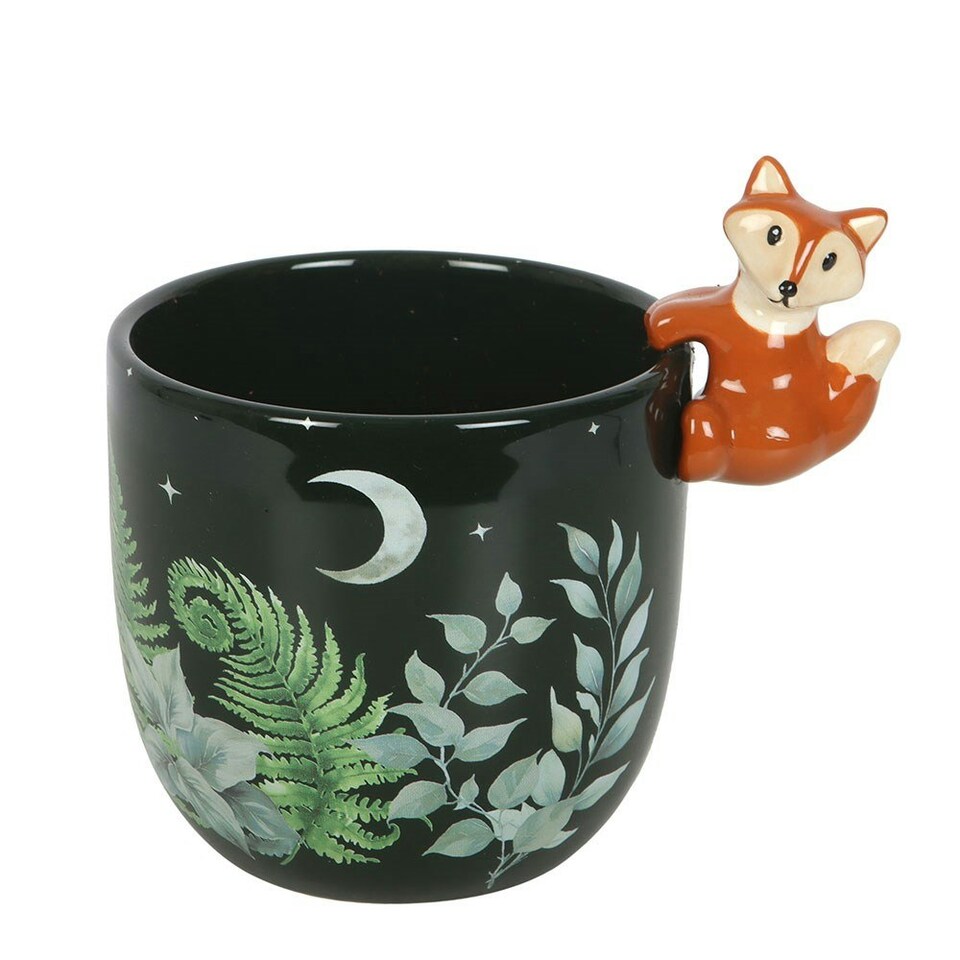 image 1 of Something Different Forest Fox Plant Pot - Green - One Size
