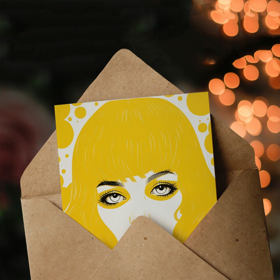 image 1 of Summer Yellow Cool Girl Age 21 Year Old 21st Her Birthday Card
