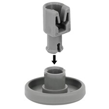 SPARES2GO Basket Wheels compatible with AEG Dishwasher 40mm x