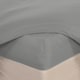 image 4 of OHS Plain Soft Microfibre 30cm Deep Fitted Bed Sheet, Single - Grey