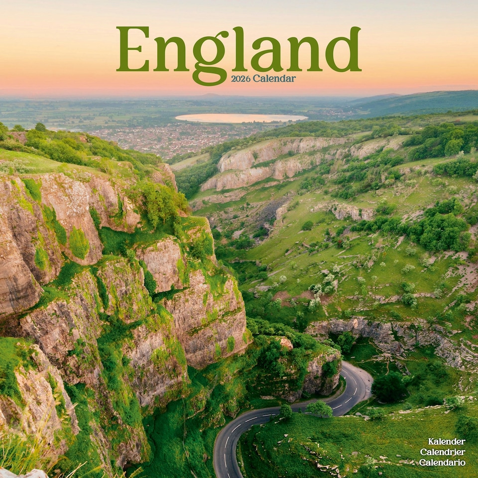 image 1 of England 2026 Calendar | Square Wall Calendar | Travel Gift | Plastic Free Packaging | by Avonside Publishing