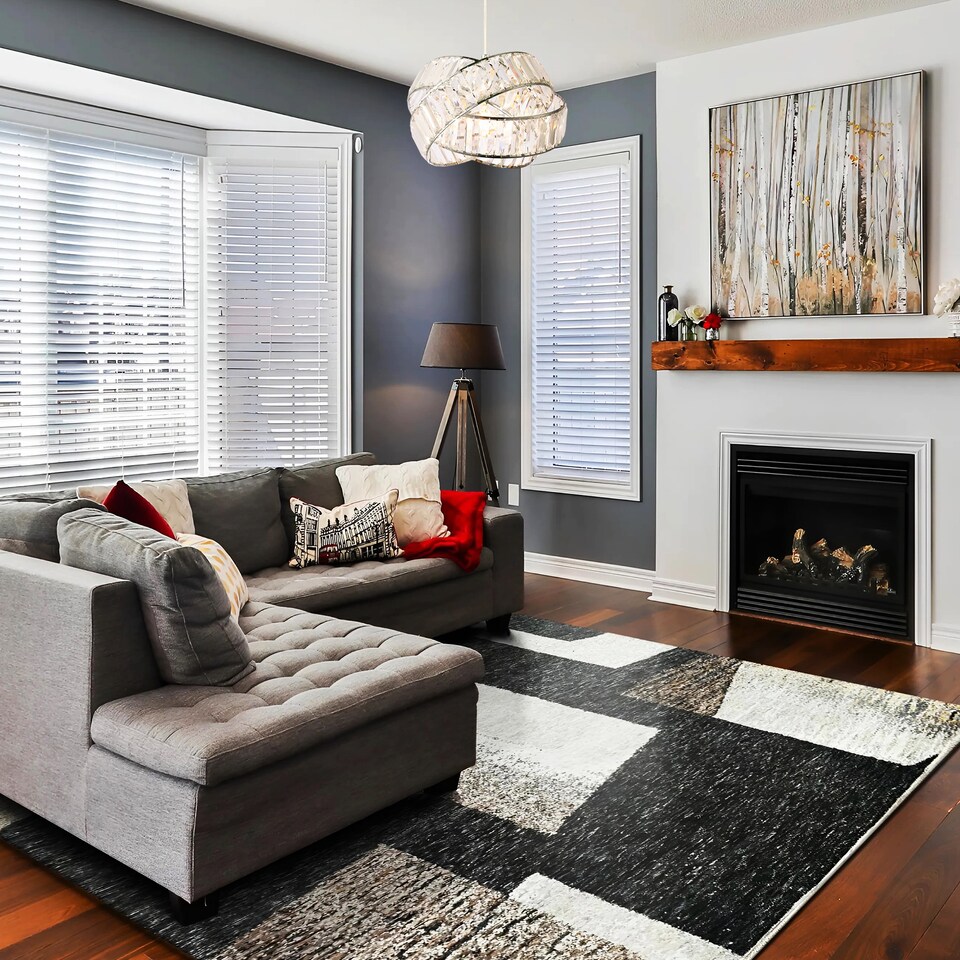 image 1 of Modern Three Ring Chrome Pendant Lighting Shade with Transparent Acrylic Prisms | Chrome