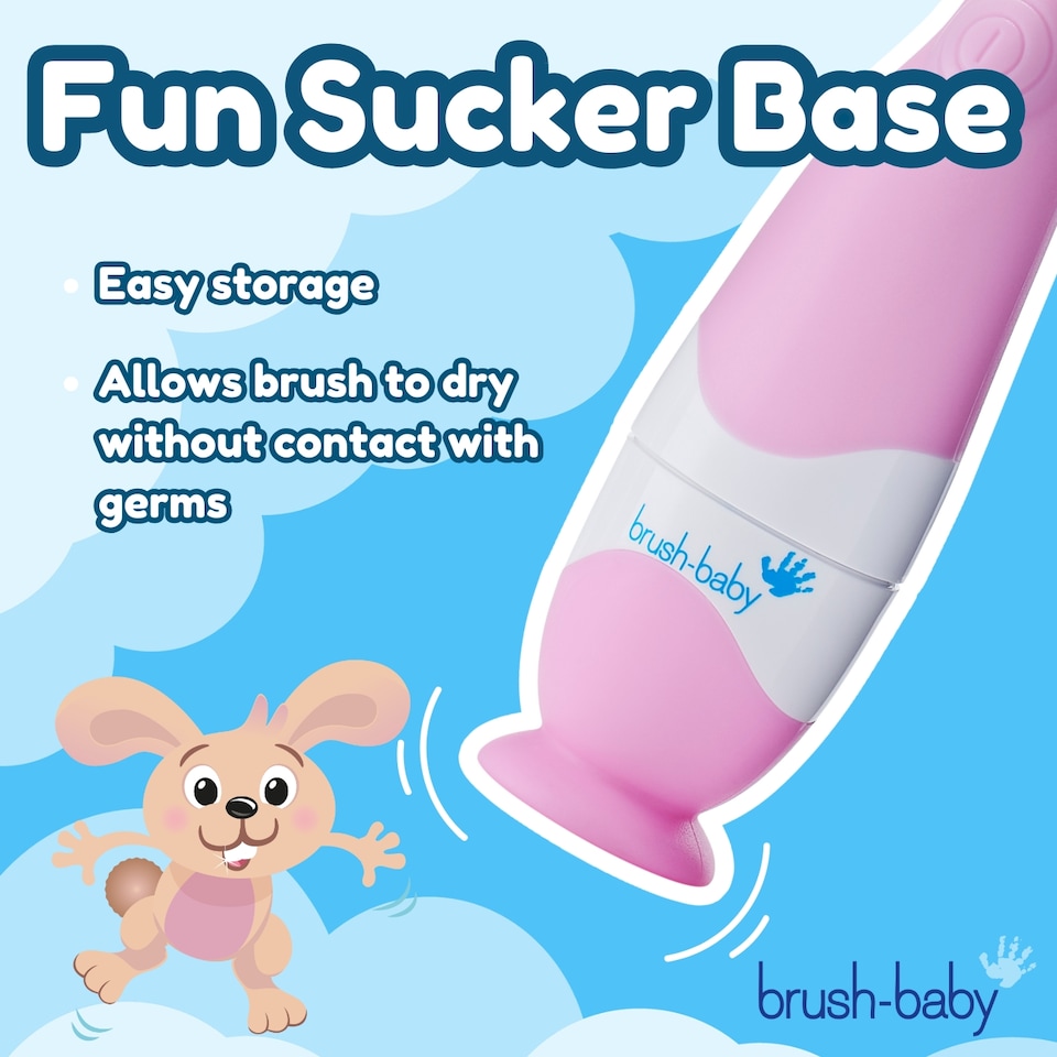 image 1 of Brush Baby BabySonicÂ® Pink Electric Toothbrush for Toddlers