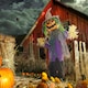 image 8 of HOMCOM 106cm 45 Pumpkin Outdoor Halloween Decoration, Halloween Animatronic with Sound Activated, Light Up Eyes, Music, Animated Prop for Haunted House