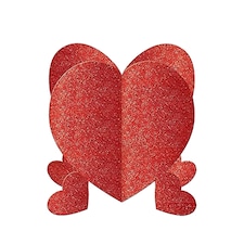 Amscan Radiant Mini Heart Valentine's Day Table Decoration | Red | Red | One Size | 1