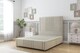 image 1 of Sloomy Harrington Cream Plush Divan Bed Base 4 Drawers With 26 Inch Strutted Headboard & 12 Inch Matching Footboard | Cream | Cream | Super King | 1
