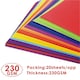 image 2 of Pack of 20 A2 Bristol Board Colored Craft Papers 230gsm