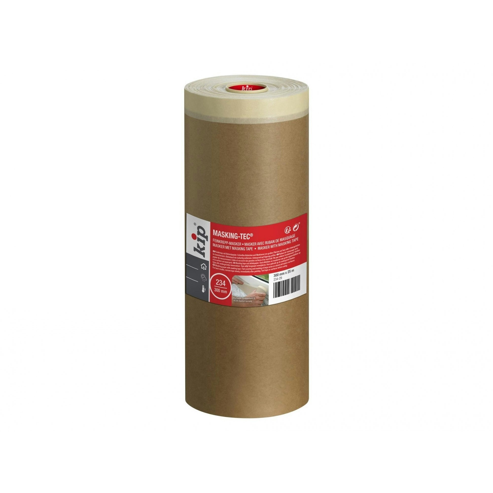 Kip 234 Paper Masker Tape - Multi Colour - 300mm x 25m
