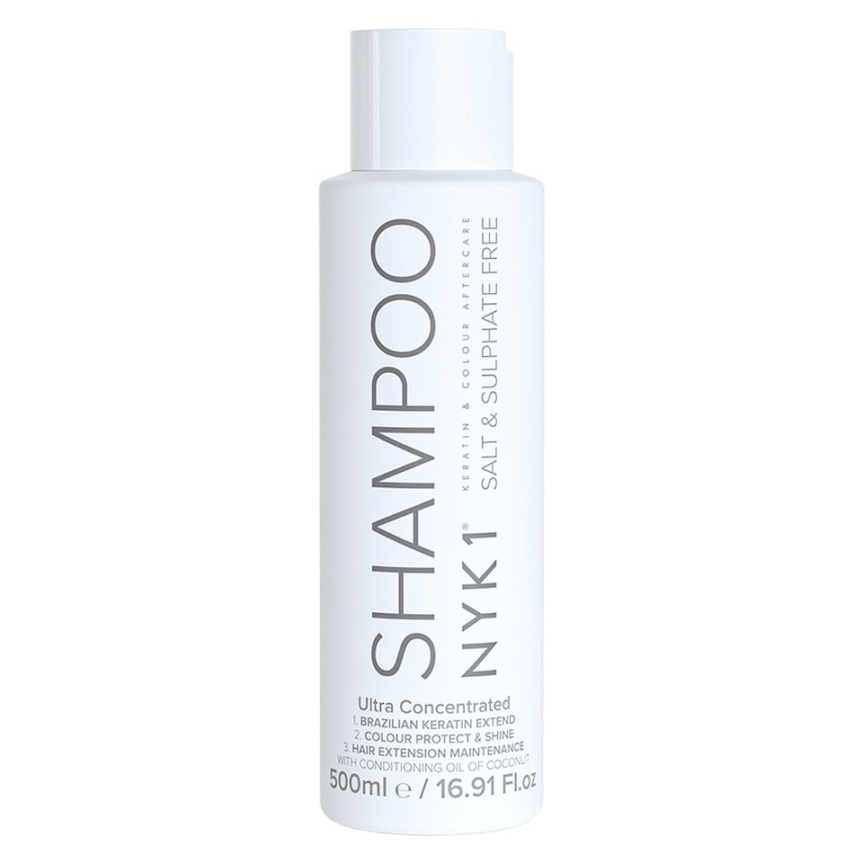 NYK1 Salt & Sulphate Free Shampoo (500ml) For Extensions, Colour & Keratin Treatment Aftercare