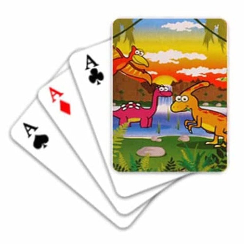 Dinosaur Mini Playing Cards - Pack of 12