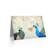image 2 of Elegant Peacock Birds in Flower Blooming Garden Floral Greeting Card