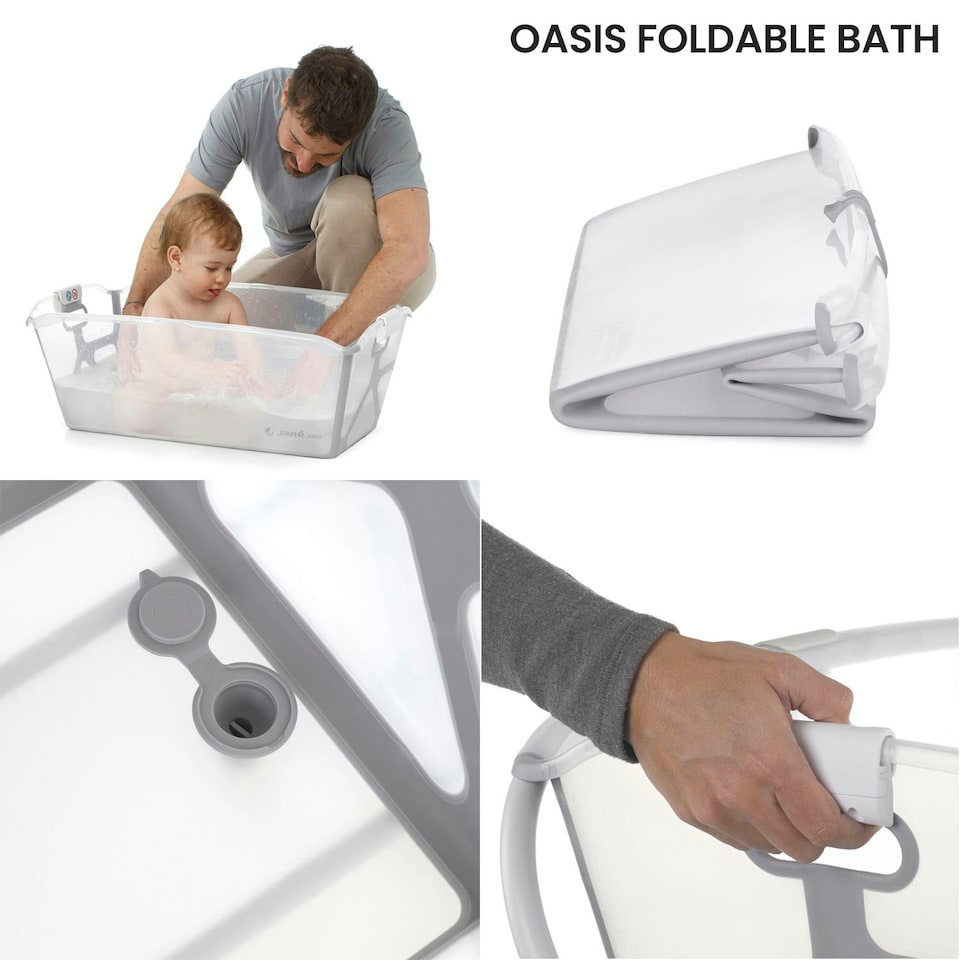 image 1 of Jane Oasis Folding Bathtub, White