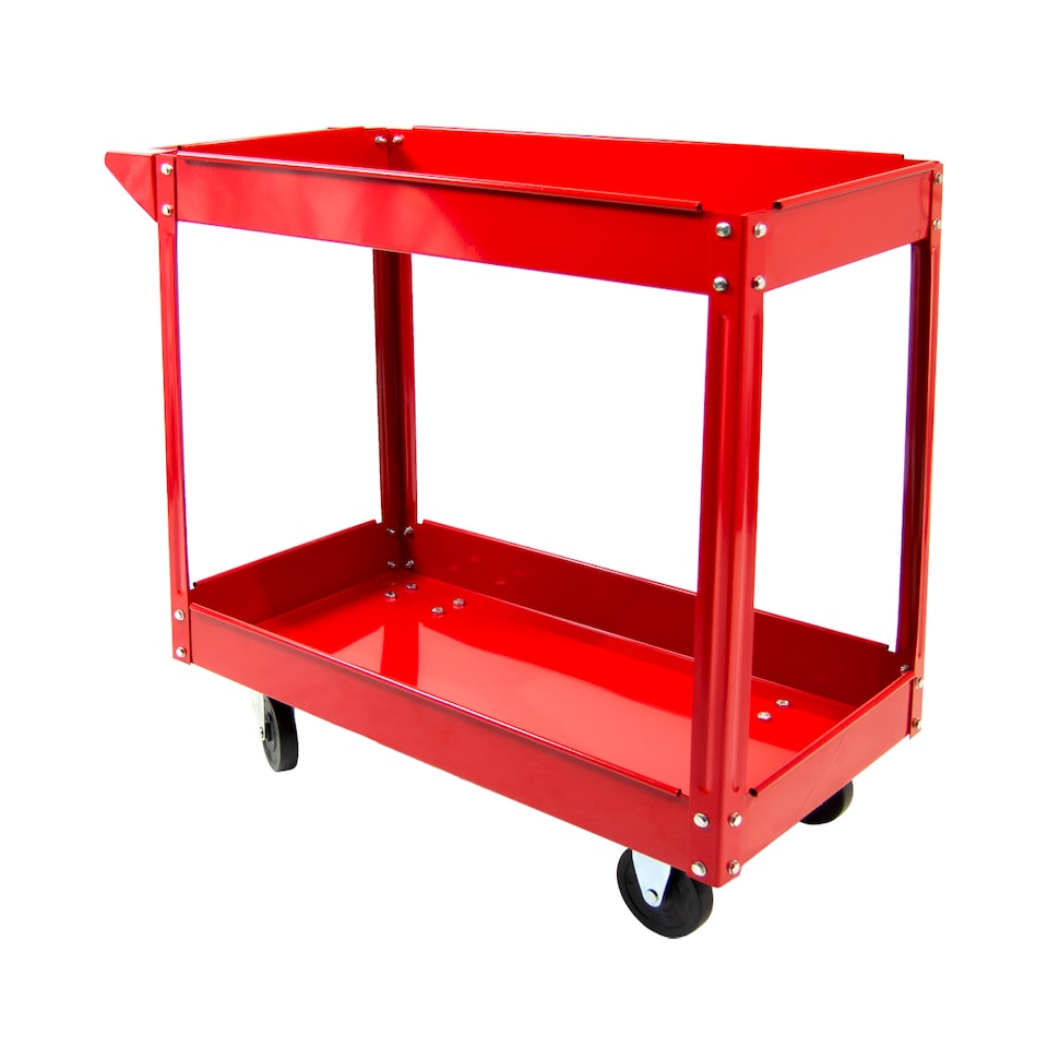 image 1 of 2 Tier Heavy Duty Service Cart Workshop Garage Tool Wolf