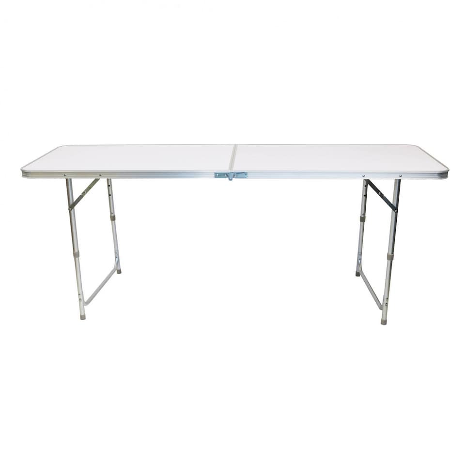 image 1 of 6ft Folding Outdoor Camping Kitchen Work Top Table | White