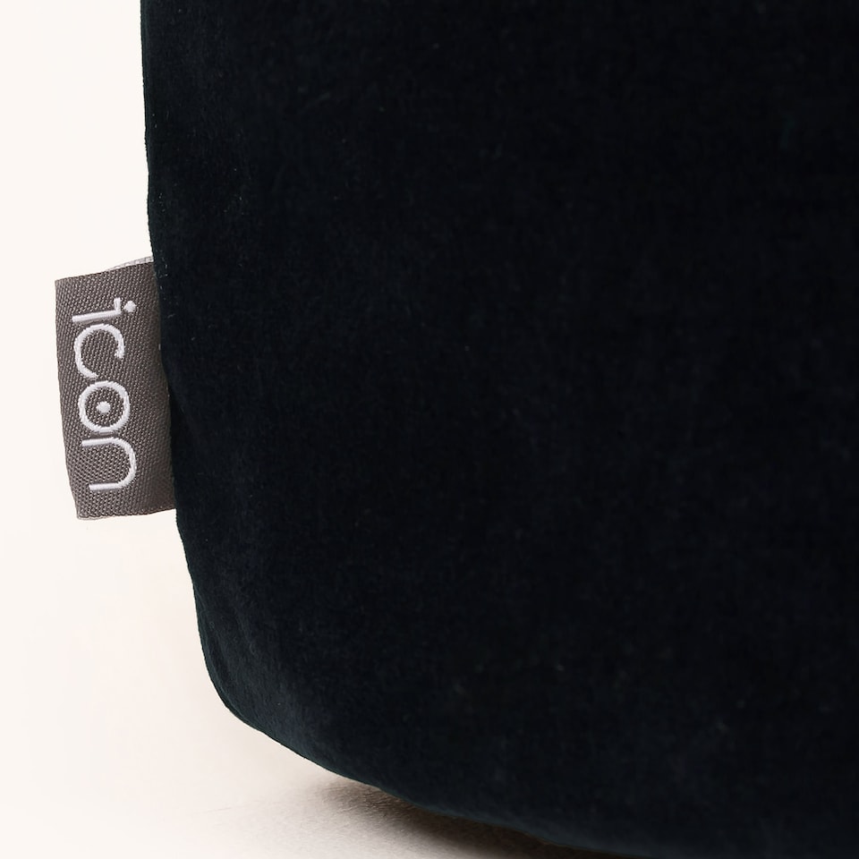 image 1 of Milano Velvet Bean Bag Pouffe Midnight Blue Large Velvet Footstools