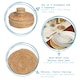 image 2 of Argon Tableware 12 Piece Round Woven Palm Leaf Placemats & Coasters Set | Brown | Brown