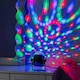 image 2 of ValueLights Georgie Colour Changing Remote Control Disco Ball Lamp
