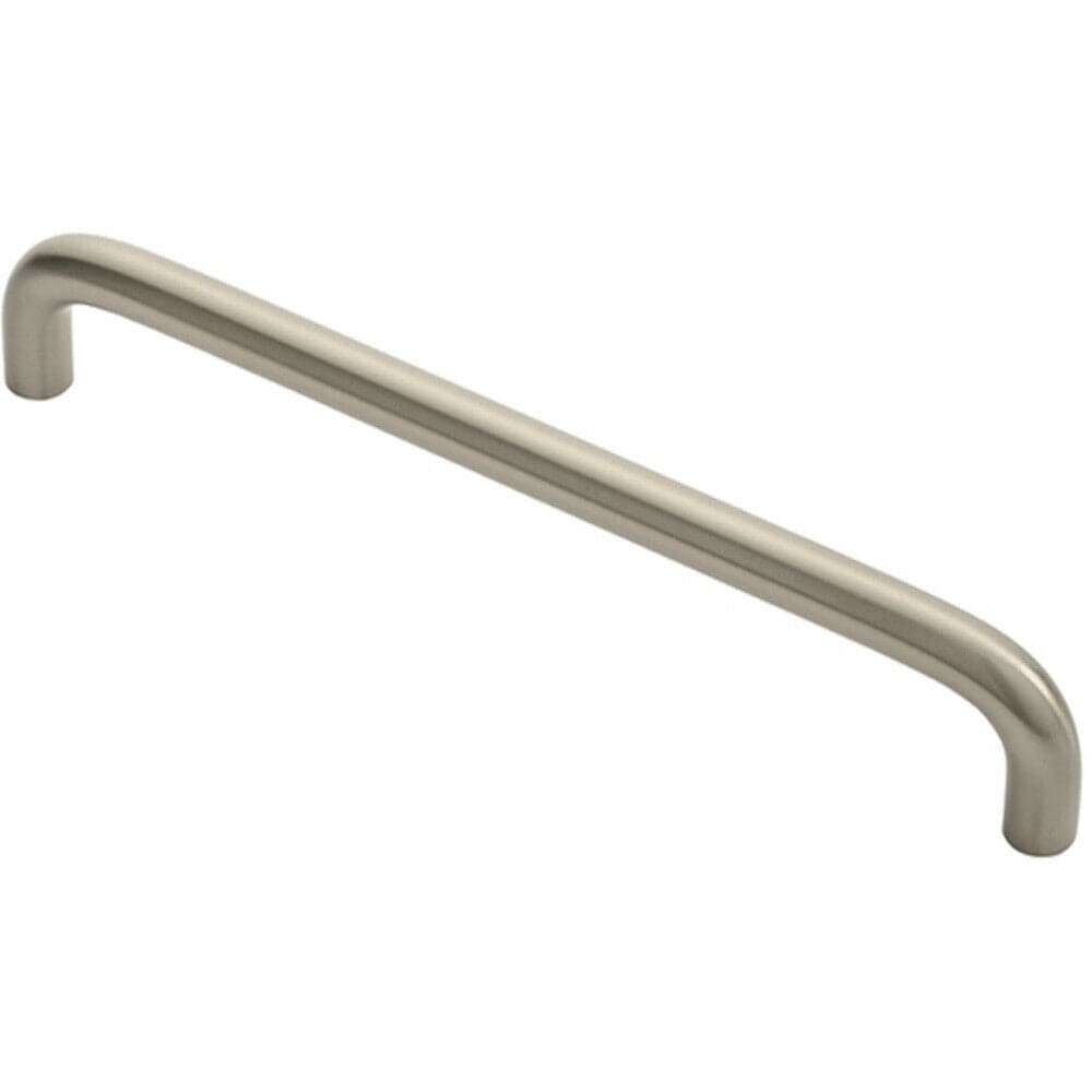 Loops Round D Bar Cabinet Pull Handle 170 x 10mm 160mm Fixing Centres Satin Nickel in Metallics