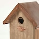 image 4 of Homescapes Real Wood Great Tit Bird Box House with Copper Roof | Brown
