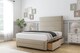 image 3 of Sloomy Monaco Almond Coniston Divan Bed With Mattress No Drawers With 26" Strutted Headboard & 12" Matching Footboard 2'6 Small Single | Cream | Almond | Small Single | 1