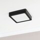 image 1 of ValueLights Lacey Black Square IP44 Bathroom Flush or Recessed Integrated LED Ceiling Light
