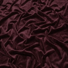 Minerva Core Range Wine Polyester Velour Stretch Knit Fabric for Dressmaking, 150cm / 59" Wide - per metre